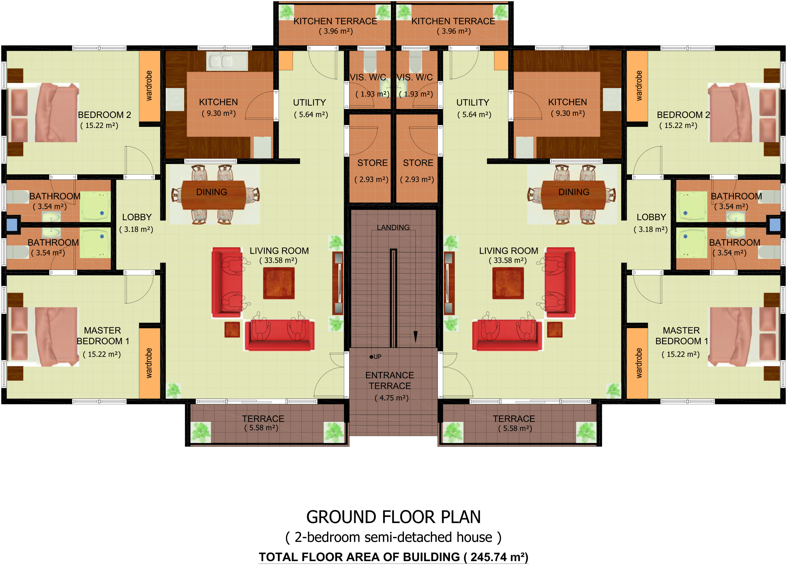 2 Bedroom Apartment Floor Plans With Balcony : 20 Awesome 3D Apartment